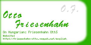 otto friesenhahn business card